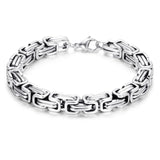 8mm Classic Punk Stainless Steel Bracelet For Mens