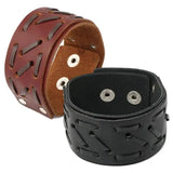 Vintage Retro Leather Bracelet Cuff Punk Charm Bangle