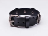 Western Antique Texas Star Concho Leather Bracelet Wristband