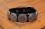 Celtic Biker Western Leather Bracelet Cuff Bangle