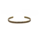 Vintage Retro Bronze Music Note Men's Bracelet