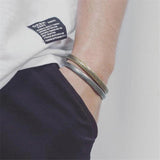 Vintage Retro Bronze Music Note Men's Bracelet