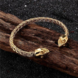 316L Stainless Steel Men Skull Bracelet Cuff Charm Jewelry Pulseras Hombre