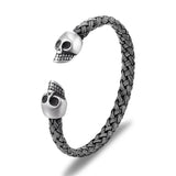 316L Stainless Steel Men Skull Bracelet Cuff Charm Jewelry Pulseras Hombre