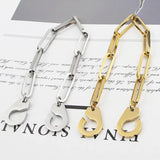 Men Handcuff Bracelet Stainless Steel Cuff Bracelets Bangle Femme Chain Colour
