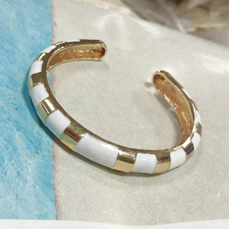 NeeFuWoFu Woman Bracelets Snake Zinc Alloy Gradient Bangles