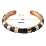 NeeFuWoFu Woman Bracelets Snake Zinc Alloy Gradient Bangles
