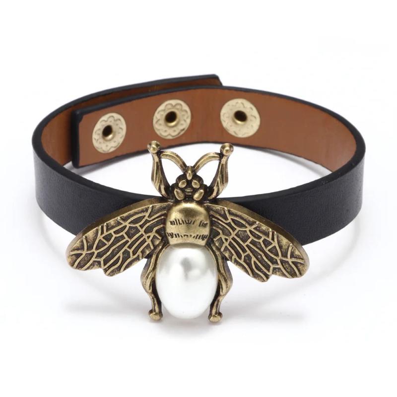 Alloy Insect Bee Pearl Bracelet
