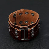 Wide Leather Bracelets for Men