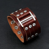 Wide Leather Bracelets for Men
