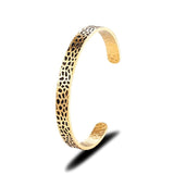 Vintage Oxidized Cuff Bangle Stainless Steel Men Wide Cuff Bracelet