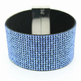 Crystal Cuff Bracelet Bling Hand Chain Bracelet