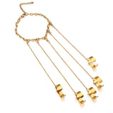 MisenBaBa Link Chain Finger Bracelet Punk Jewelry