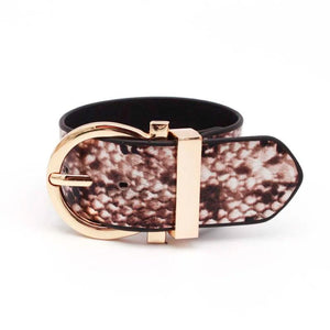 Wide Punk Leather Bracelet Women Accessories