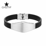 Stainless Steel Medical Alert ID Bracelet for Men Women