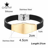 Stainless Steel Medical Alert ID Bracelet for Men Women