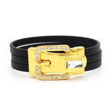 Wind Punk Leather Cuff Bracelet with Joker Personality
