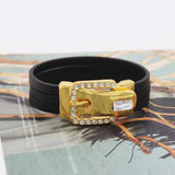 Wind Punk Leather Cuff Bracelet with Joker Personality