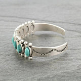 Antique Silver Stone Bracelet for Women