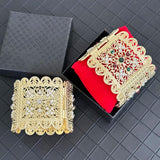 Bridal Rhinestone Wide Bracelet Wedding Wrist Accessories