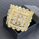 Bridal Rhinestone Wide Bracelet Wedding Wrist Accessories