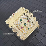 Bridal Rhinestone Wide Bracelet Wedding Wrist Accessories
