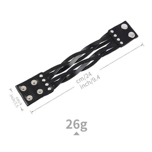 Braided Men Punk Jewelry Multilayer Sporty Bangles