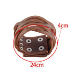 Braided Men Punk Jewelry Multilayer Sporty Bangles