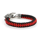 Men Stainless Steel Dragon Head Paracode Bracelet