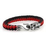 Men Stainless Steel Dragon Head Paracode Bracelet