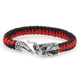 Men Stainless Steel Dragon Head Paracode Bracelet