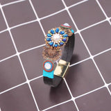 Bohemian Crystal Leather Bracelet for Women