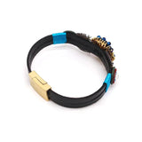 Bohemian Crystal Leather Bracelet for Women
