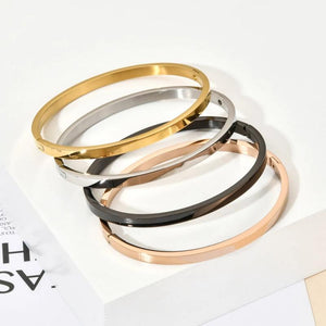 Punk Cuff Stainless Steel Bangle Bracelet Wedding Gift