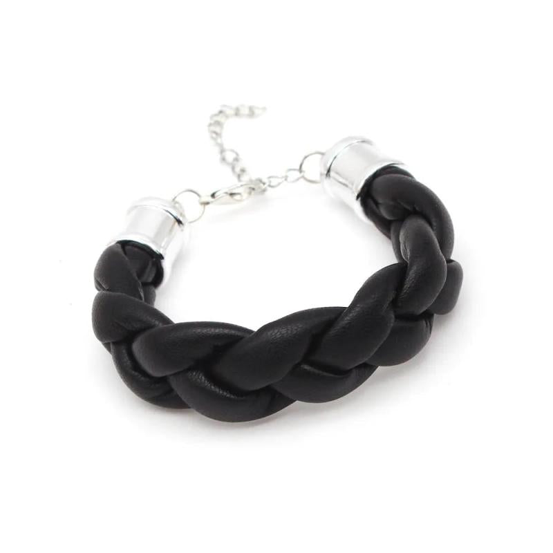 Multilayer Weave Leather Bracelet Women 5 Colors Double Wrap Charm Bracelet