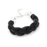 Multilayer Weave Leather Bracelet Women 5 Colors Double Wrap Charm Bracelet