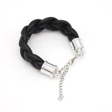 Multilayer Weave Leather Bracelet Women 5 Colors Double Wrap Charm Bracelet