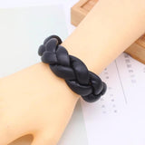 Multilayer Weave Leather Bracelet Women 5 Colors Double Wrap Charm Bracelet