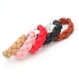 Multilayer Weave Leather Bracelet Women 5 Colors Double Wrap Charm Bracelet