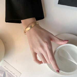 Metallic Criss Twist Cuff Bracelet Women's Jewelry