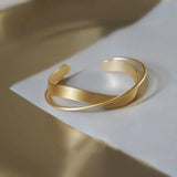 Metallic Criss Twist Cuff Bracelet Women's Jewelry