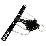 Punk Rock Leather Skull Bracelet Chain