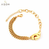Stainless Steel 17+3 cm Cuff Bracelets For Women