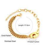 Stainless Steel 17+3 cm Cuff Bracelets For Women