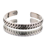 Geometric Stripe Oval Pattern Open Bracelet Retro Wrist Accessories