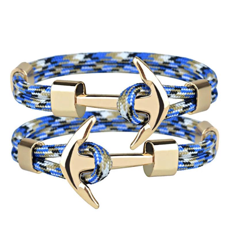 Kirykle 2 pcs Anchor Bracelets for Couples