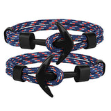 Kirykle 2 pcs Anchor Bracelets for Couples