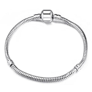 European Snake Chain Charm Bracelet for Women