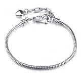 European Snake Chain Charm Bracelet for Women