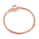European Snake Chain Charm Bracelet for Women